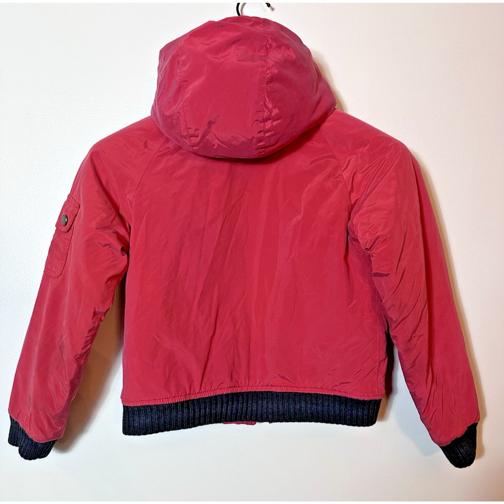 Burberry London Jacket Youth Red Nova Check Winter Rain Boy Zip Snap Size 10 US - Picture 5 of 12